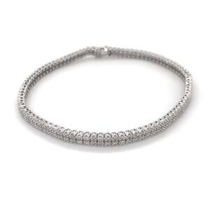 Elegant White Gold Diamond Tennis Bracelet